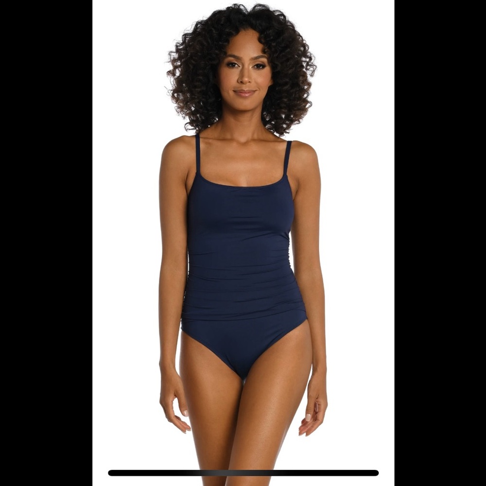NWT La Blanca Island Goddess Lingerie One Piece - Indigo